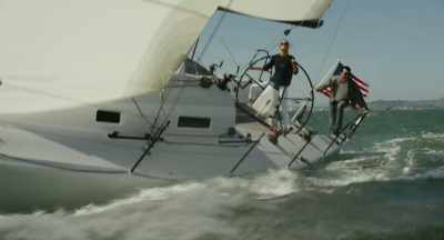 Pull on the backstay.
We'’ll de-power the sails. - Top Gun: Maverick
