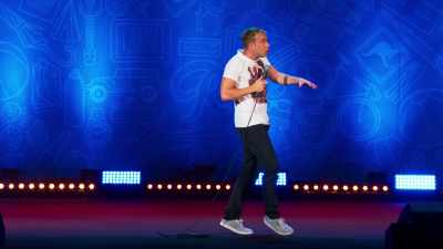 Pull up a pew, doll." - Russell Howard: Recalibrate