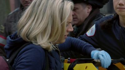 Pulse is weak.
Let's get an IV. - Chicago Fire