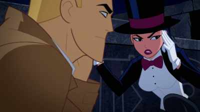 Purple. Oddly shaped. - Justice League Action