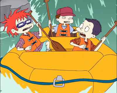 Push your paddles forward! - All Grown Up!