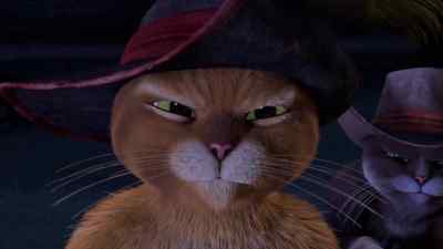 [Puss grunting] - The Adventures of Puss in Boots