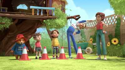 Put your cone on,
spin around it three times, - The Adventures of Paddington