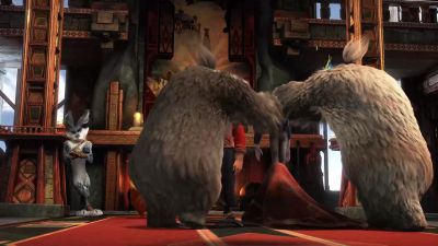 Put me down I hope the yetis treated you wellOh yeahI love being shoved in a sack and tossed through a magic portalOh good That was my idea - Rise of the Guardians