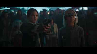 Put it down, little one.
We just want the credits. - Star Wars: Skeleton Crew