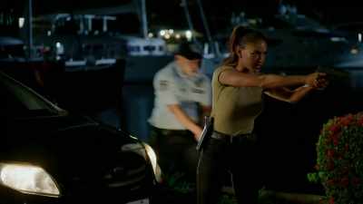 - Put it down now.
- Putting the gun down. - Almost Paradise