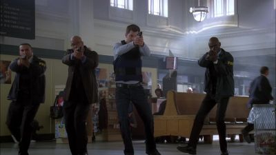 Put your guns down
or I will shoot her. - Fringe