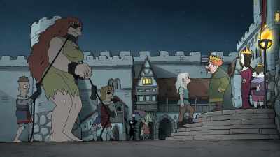 Put her somewhere where I can't see her.
What's under the dungeon? - Disenchantment