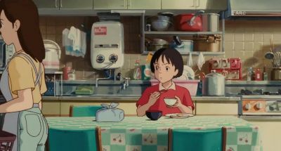 Put that stuf f away and take Dad his lunch - Whisper of the Heart