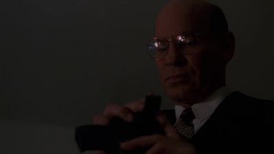 Put the gun down
and move away from the desk. - The X-Files