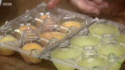 Put the whites this side and then when you do the yolks, - Back in Time for Dinner