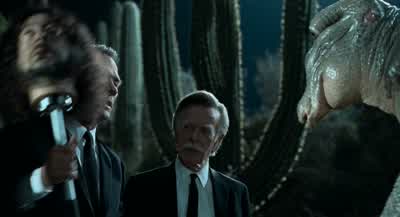 Put up your arms and all your flippers - Men in Black
