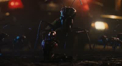 Put your foot on the central node and mount the thorax. - Ant Man