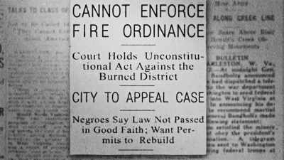 Putting in a place policies - The Legacy of Black Wall Street