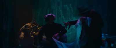 Putting it on him
to be buried in, to be sure! - A Christmas Carol