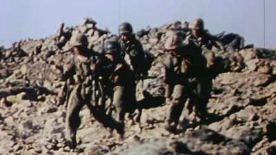 PVT MENDEZ: An
explosion picked me up - The Pacific War in Color