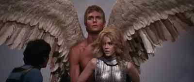 Pygar, back up.
There's a room behind you. - Barbarella