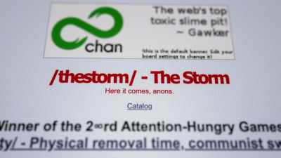 Q left, and went to this board
that I had created. - Q: Into the Storm