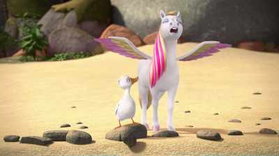 -[quacks]
-[whinnying] - Barbie: A Touch of Magic