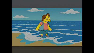(quavering):
I like to cry at the ocean, - The Simpsons