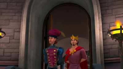 Queen Uberta and King Maximillian
of Chamberg. - The Swan Princess: A Fairytale Is Born
