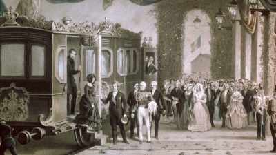 Queen Victoria first
hopped on a train in 1842, - Great Rail Restorations with Peter Snow