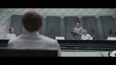 Question, "Describe his appearance." - Star Wars: Andor