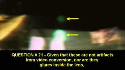 Questions:
Since these are not artifacts - American Moon