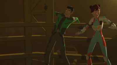 Quick.
Everyone grab onto the track. - Star Wars Resistance