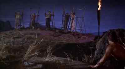 Quick! Get me untied! - Tarzan and the Lost Safari