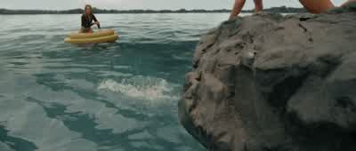 Quick! Grab it Trish. Hurry! Hurry, before it sinks! Hurry! - Killer Whale