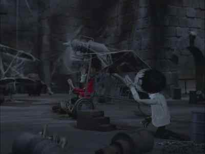 Quickly, into the air,
zombie bird man! - Mad Monster Party?