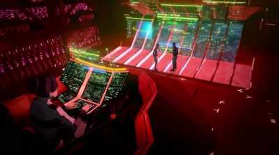 Quickly turn back!
Thrusters to full power! - Godzilla: The Planet Eater