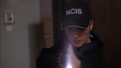 (quietly):
Clear in the hallway. - NCIS