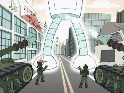 - Quit it!
- Stop! He's not your enemy! - Futurama