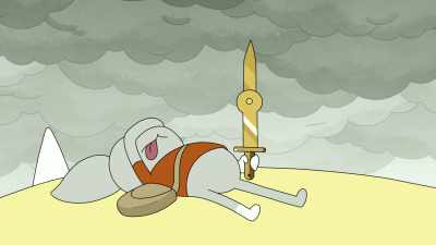 Quit wiggling around,
you nugget, - Adventure Time: Fionna & Cake