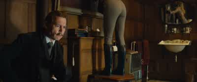 Quite a conundrum thisI shall need a moment to think this through I'm afraidYes do Do thinkJust bear in mind I'm standing on a looholding a dead man's Goya - Mortdecai