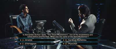 "A." "A," because? - Slumdog Millionaire