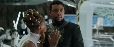 "Wait, let me put on my helmet." - Enough. - Black Panther