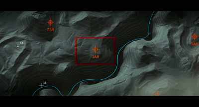 Radar-guided
surface-to-air missiles
defend the area. - Top Gun: Maverick