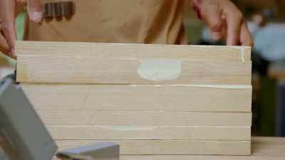Radha's assembling a block of ash - Handmade: Britain's Best Woodworker