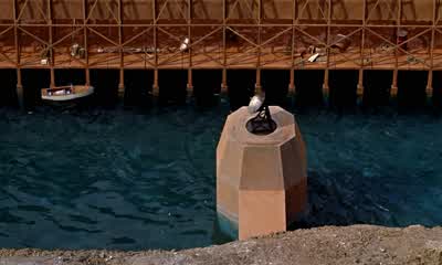 Radio beam synchronized for toppling. - Dr  No