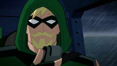 -(RADIO STATIC) - This connection...
is not very... - Justice League Action