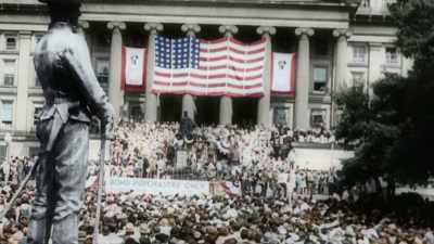 RALLIES LIKE THIS ONE
IN WASHINGTON, D.C., - America in Color