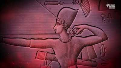 Ramesses III successfully repulsed
the Sea People's attack - Curse of the Ancients with Alice Roberts