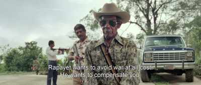 Rapayet wants to avoid war at all cost.
He wants to compensate you. - Birds of Passage