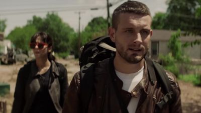 [Rapid footsteps,
panting breath] - The Walking Dead: World Beyond