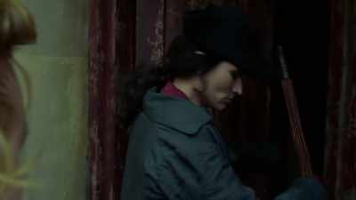 (RAPS ON DOOR)
Come on, bring her in. - Harlots