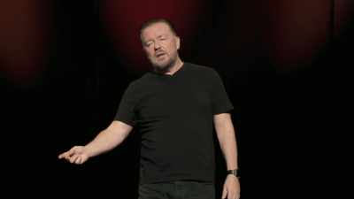 Ты уснешь перед теликом
и спалишь хату к чертям». - Ricky Gervais: Armageddon