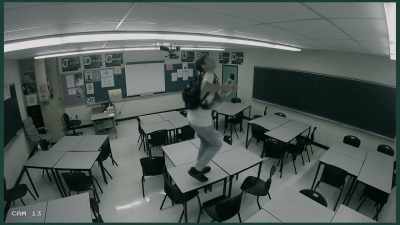 (rattling from closet) - Detention Adventure